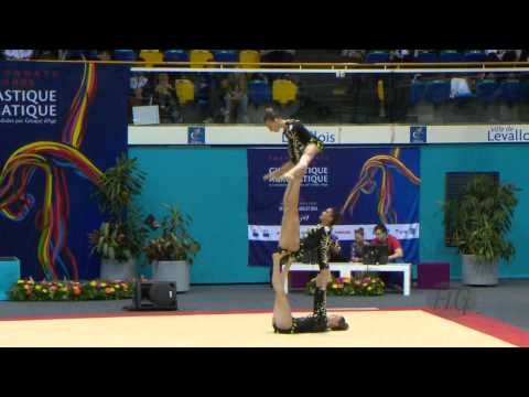 FRANCE  Women's Groups - Balance Qualifications  -- 2014 Acrobatic Worlds, Levallois-Paris (FRA)