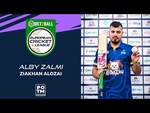 POTM: Z.Alozai - ALZ vs CAG | Highlights | Bet2Ball European Cricket League Day 1, Group D | ECL22