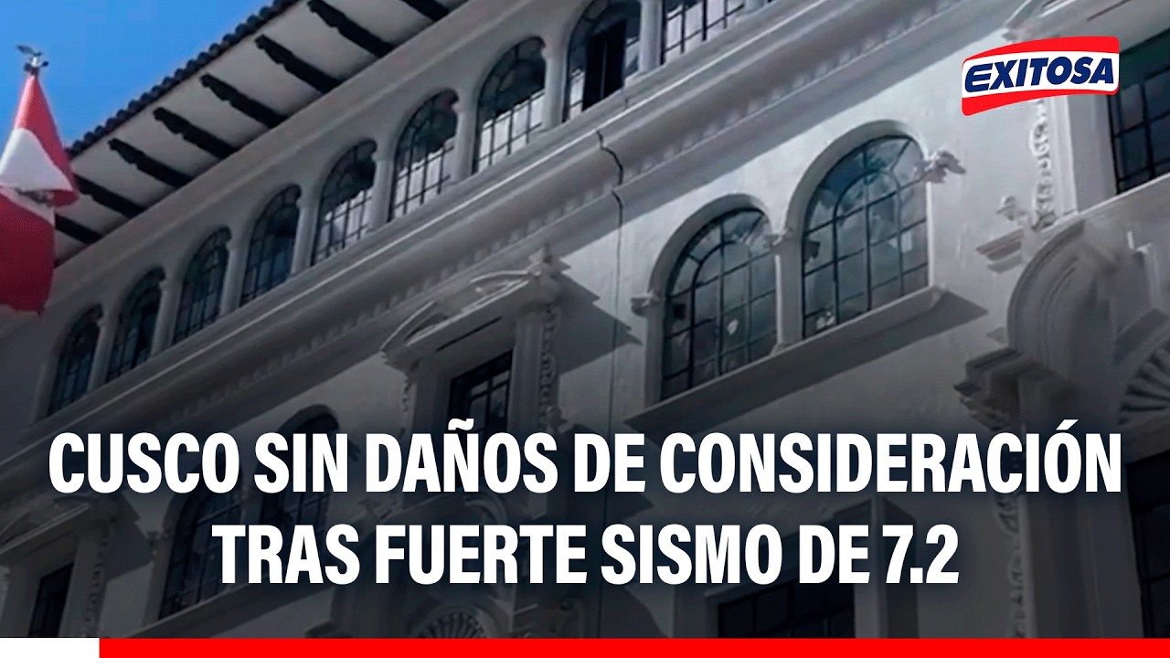 🔴🔵 Cusco sin daños de consideración tras fuerte sismo de 7.2 que remeció Ayacucho