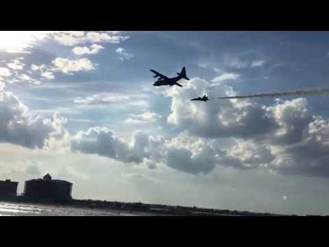 Blue Angels homecoming for Captain Jeff Kuss over Pensacola Beach