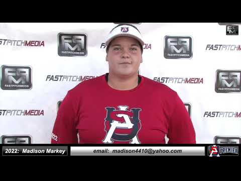 2022 Madison Markey 3.7 GPA Lefty First Base and Outfield Softball Skills Video - USA Premier