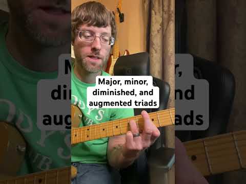 On the difference between major, minor, diminished, and augmented triads. #guitarlesson #musictheory