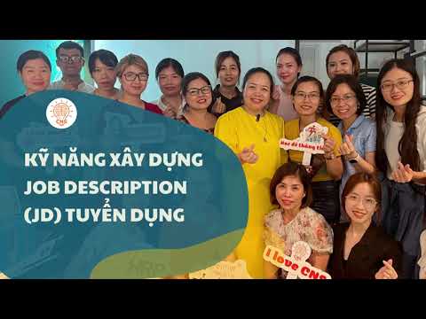 Cấu trúc chuẩn của JD (descrição do trabalho)