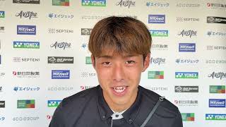 佐藤颯之介 選手の試合後インタビュー（第15節京都戦）