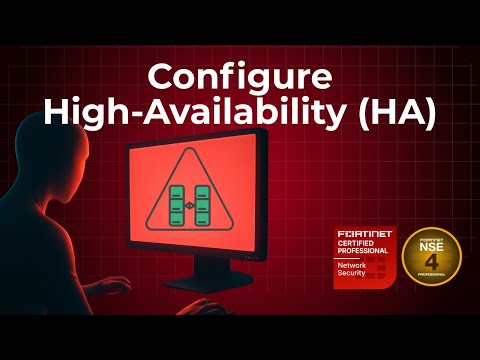 FortiGate High Availability (HA) Configuration 2025 | HA Modes + Setup + Verification | NSE 4
