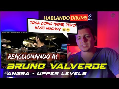 Baterista Reacciona: Bruno Valverde - Angra - Upper Levels |  Hablando Drums S.2 E.42