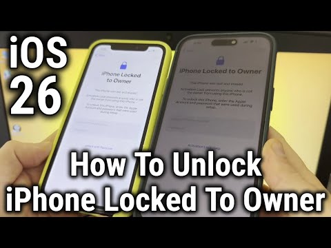 How to Unlock iPhone Locked to Owner Bypass Apple ID iPhone 13 14 15 16 17 11 12 XR XS