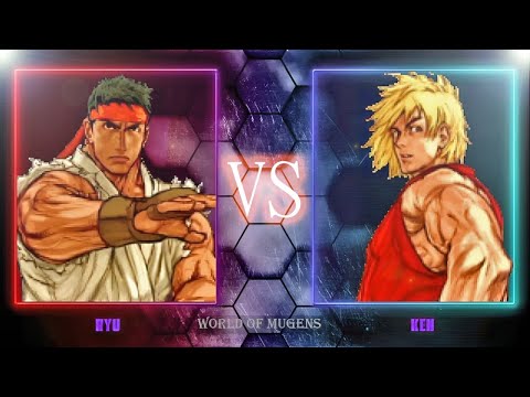 [Street Fighter Mugens] Ryu Ice Vs KenBurn
