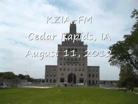 KZIA FM Cedar Rapids, IA August 11, 2012