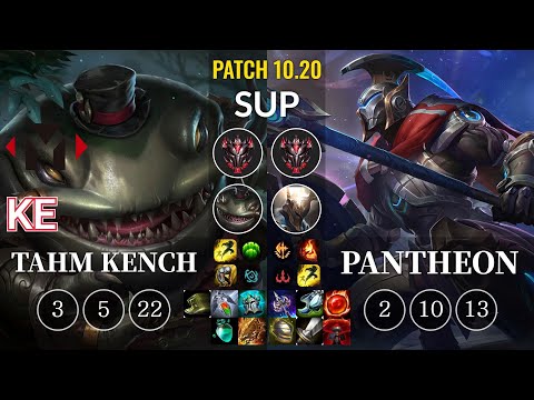 YM Ke Tahm Kench vs Pantheon Sup - KR Patch 10.20