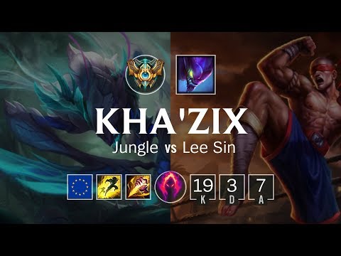 Kha'Zix Jungle vs Lee Sin - EUW Challenger Patch 8.22