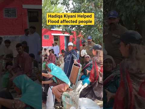 Hadiqa Kiyani Helped Flood Affected People #shortsfeed #bts#hadiqakiyaani