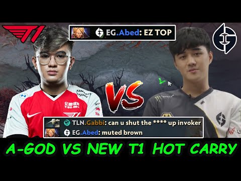 Abed Invoker vs T1.Gabbi Sven  New T1 Carry - Pure Skill NO TRASH TALK Dota 2 pro Gameplay