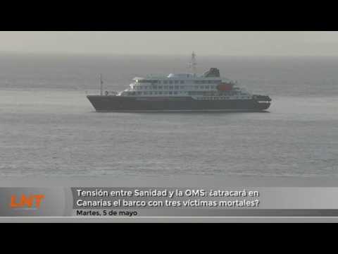 Tensión entre Sanidad y la OMS: ¿Atracará en Canarias el barco con tres víctimas mortales?