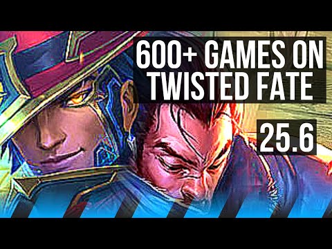 TWISTED FATE vs YASUO (MID) | 600+ games | EUW Master | 25.6