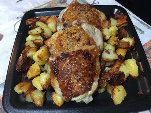 Pollo con le patate croccanti, il più buono che abbiate mai mangiato