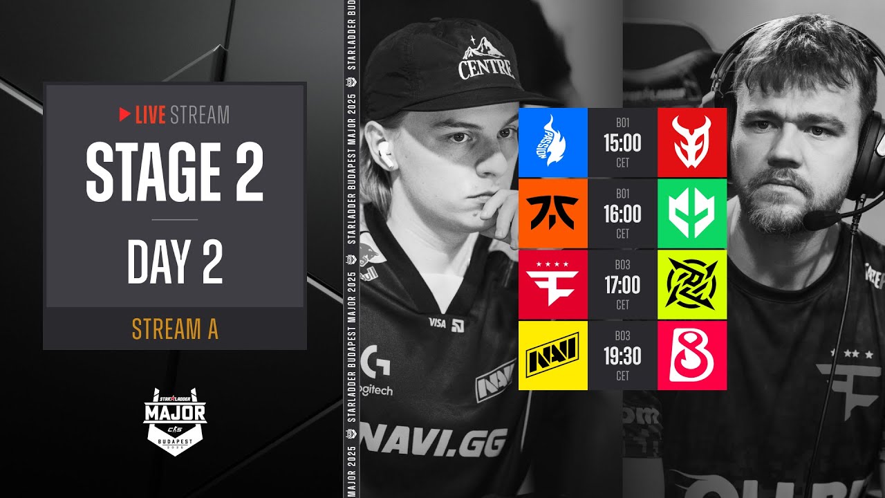 English Stream A | StarLadder Budapest Major 2025 - Stage 2 - Day 2