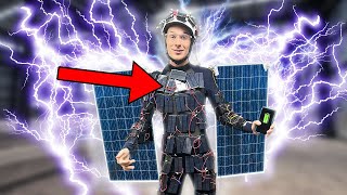 We made a SOLAR SUIT for Infinite Electrical Power