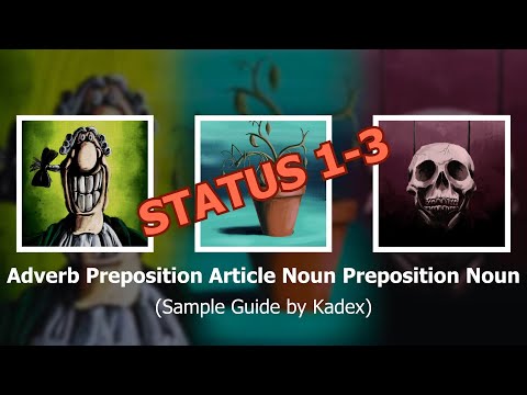 The Reposters - Adverb Preposition Article Noun Preposition Noun (Statuses 1-3) | Sample Guide