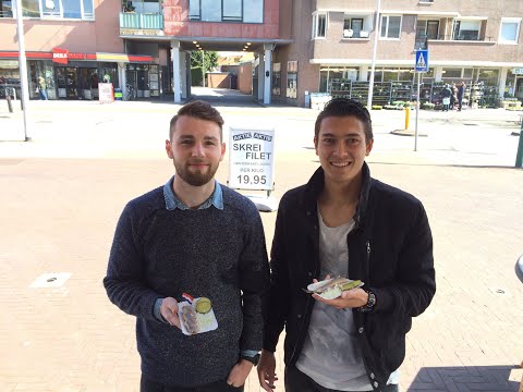 Haring eten met de Aussies van #Telstar in april 2015