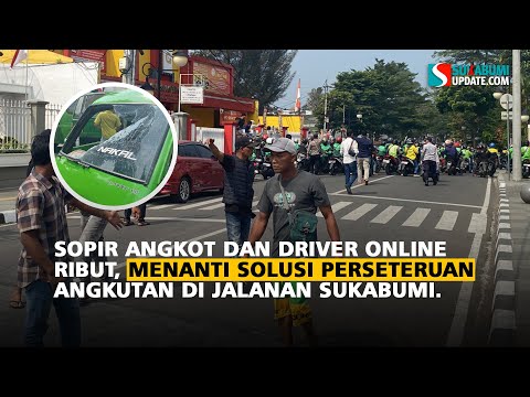 Sopir Angkot dan Driver Online Ribut, Menanti Solusi Perseteruan Angkutan di Jalanan Sukabumi