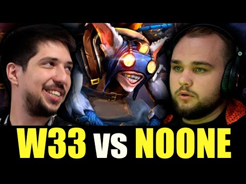 W33 vs NOONE - That's why MEEPO is his Signature Hero!!