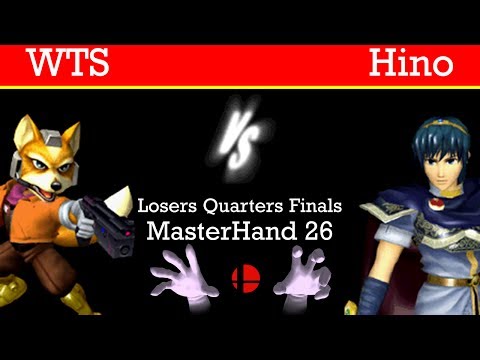 MasterHand 26 LQF - WTS(Fox) vs. Hino(Marth)