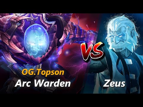 How to Arc Warden mid vs Zeus (feat. Topson) | First 7 minutes