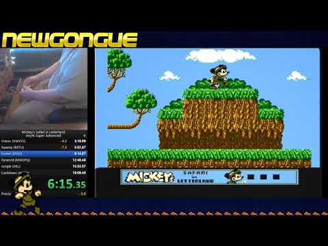 Mickey's Safari in Letterland (NES) Any% Super Advanced Speedrun in 18:01.00
