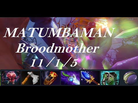 MATUMBAMAN Mid Broodmother - solo kill, 23k damage vs - FAMILY TEAM vs Secret Full Game1 -Birmingham