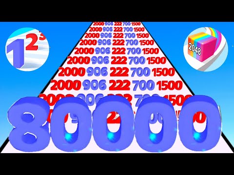 Number Master Vs Jelly Run 2048 Max Level Gameplay (80000 Score) All Level