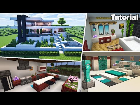 EPIC Minecraft Modern House Interior Tutorial!!!