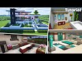 Minecraft: Modern House #43 Interior Tutorial - Interior Ideas - How to Build