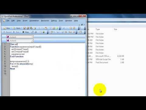 [QTP / UFT Videos]: Function Procedures in VBScript