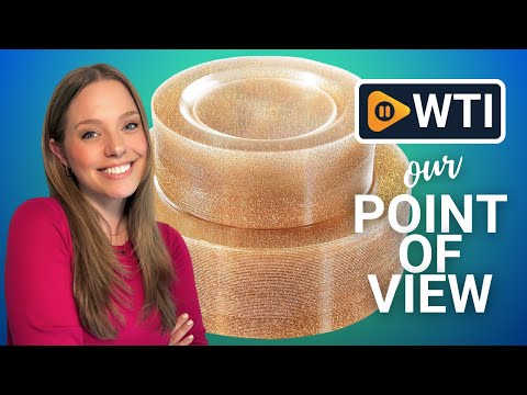 Gold Glitter Plastic Plates - WTI product video review