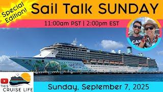 GROUP CRUISE KICKOFF!!! Sail Talk SUNDAY from Margaritaville at Sea Islander