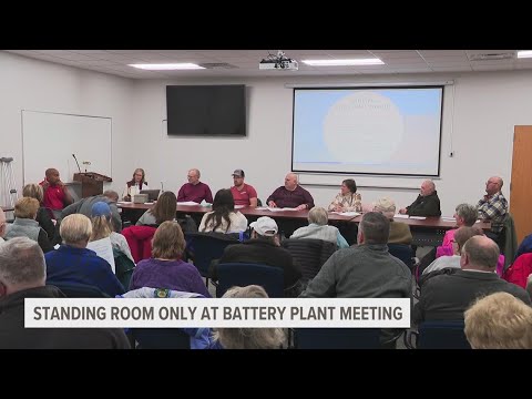 Standing room only at Big Rapids battery plant meeting hoping to bring revenue, jobs