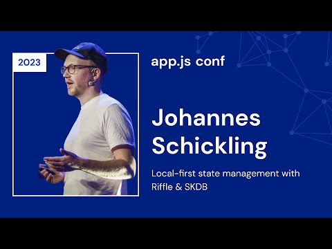 Johannes Schickling – Local-first app development | App.js Conf 2023