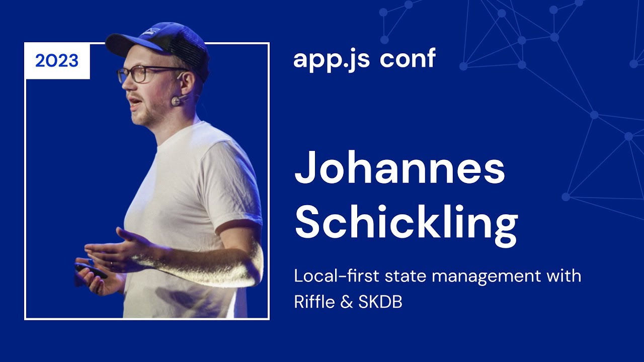 Johannes Schickling – Local-first app development | App.js Conf 2023
