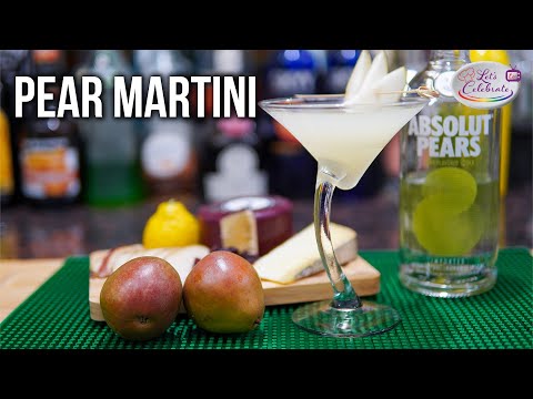 How to Make a Pear Martini with Pear Puree and Pear Vodka
