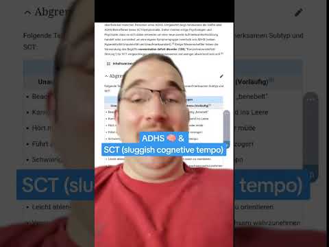 ADHS 🧠 & SCT (sluggish cognitive tempo): darüber bin ich gerade gestolpert und finde es mega spannen