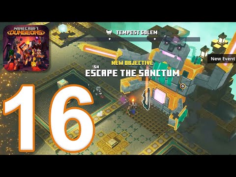 Minecraft Dungeons - Gameplay Walkthrough Part 16 - Gale Sanctum (PS4 Pro)