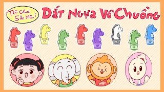 Dạy Bé Học Màu Sắc| Đưa ngựa về chuồng | Learn Vietnamese colors | Colors for Kids | Voi TV