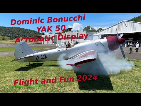 YAK 50 Acrobatic Display @ Flight and Fun 2024, Aeroporto di Pavullo