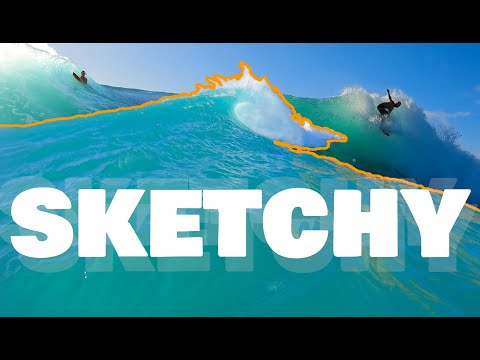 POV Surf - Perfect Gnarly Shallow Reef (LEASH CAUGHT + INJURY)