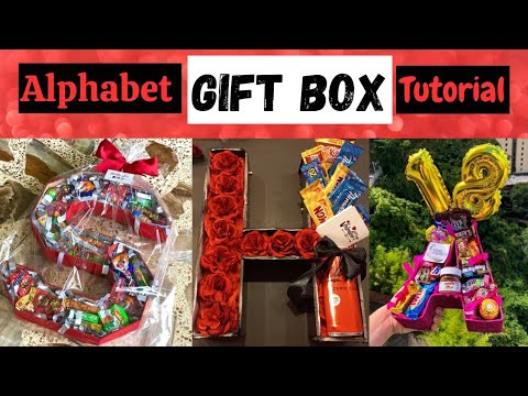 DIY 3D letter | how to make 3D box with cardboard | Gift Box idea