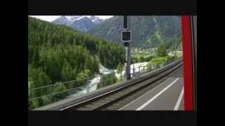 preview picture of video 'Rhätische Bahn -  Unterengadin und Davos  -  Ferien in Graubunden'