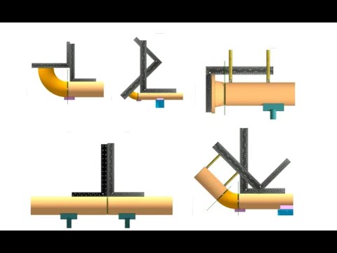 FIT UP AND INSPECTION OF ELBOWS OF ANY DEGREE WITH TWO RIGHT ANGLES