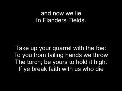 flanders fields song