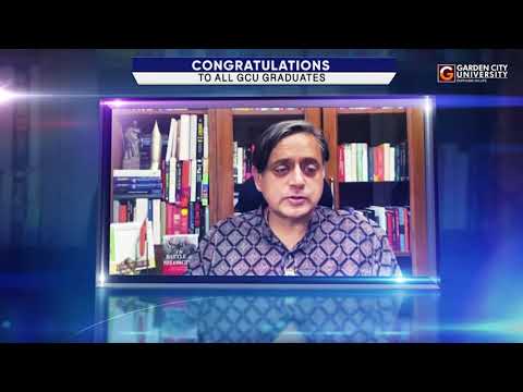 Dr. Shashi Tharoor wishing the passed out graduates #shashitharoor